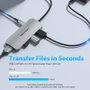 Vention TOJHB Docking USB Tipo-C Gris con 1x HDMI, 3x USB, 1x USB-C y Lector de Tarjetas